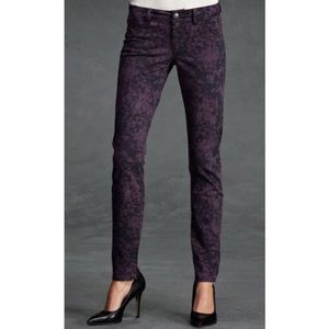 Cabi Twilight purple and black jeans. Style # 159. Size 12